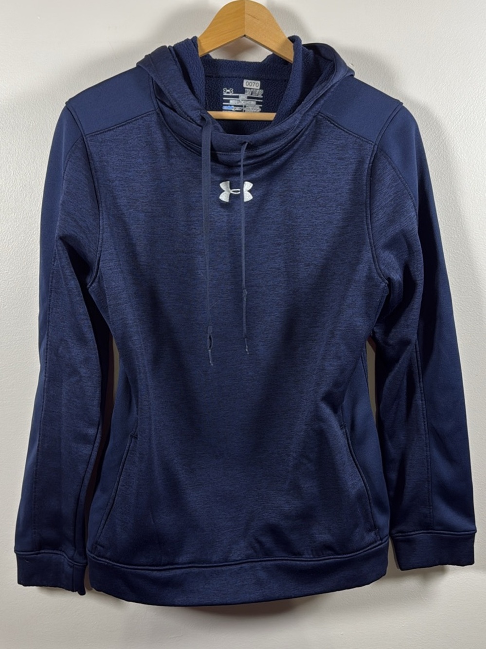 Under Armour Navy Blue ColdGear Hoodie Pullover